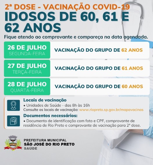 Programação de vacinação em Rio Preto