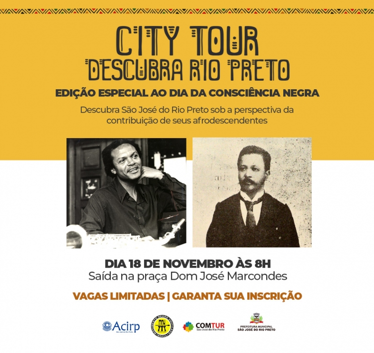  City Tour "Descubra Rio Preto - Edição Especial ao Dia da Consciência Negra”