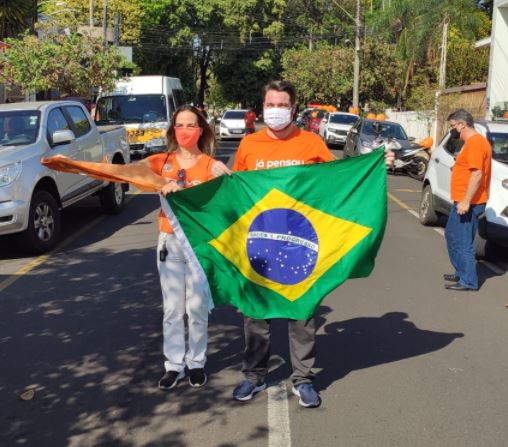 Na primeira semana de campanha, Marchesoni participou até de carreata pelas ruas de Rio Preto