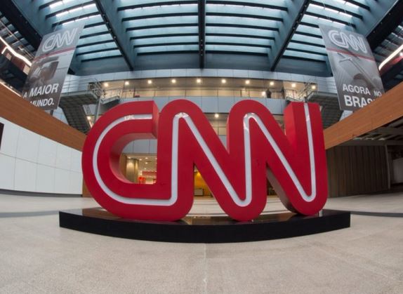 Hall de entrada da CNN, em São Paulo