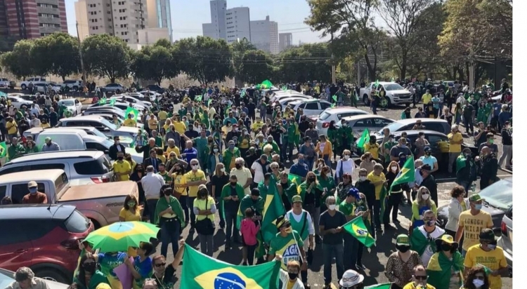 Manifestação em Rio Preto, em 01/08 concentração no estacionamento do Centro Regional de Eventos