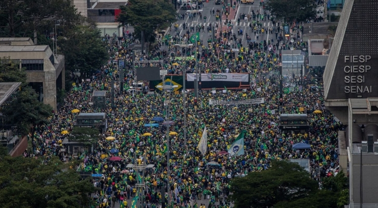 Manifestação na Av Paulista Pelo Voto Impresso e Auditável