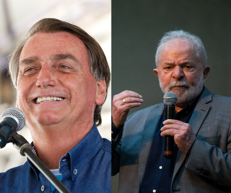 O ex-presidente Luiz Inácio Lula da Silva (PT) aparece com vantagem sobre o presidente Jair Bolsonaro (PL) em pesquisa Genial/Quaest publicada nesta quarta-feira (8)
