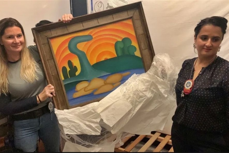 Operação policial recupera quadro pintado por Tarsila do Amaral